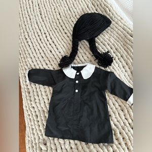12/18 Hand made Wednesday Adams costume with wig